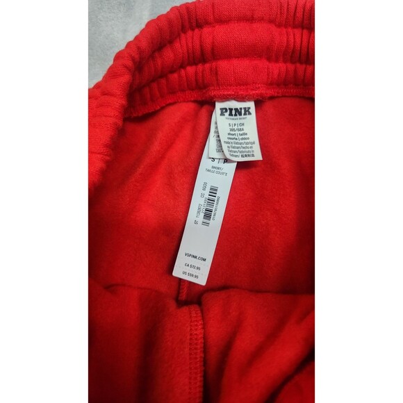Victoria's Secret Small Red Game Day Ivy Fleece Wide-Leg Split-Hem Sweatpants - Picture 5 of 12